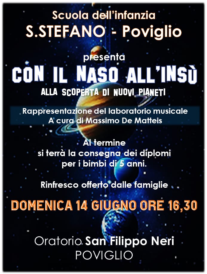 Festa Fine anno scuola materna - 14 giugno 2026