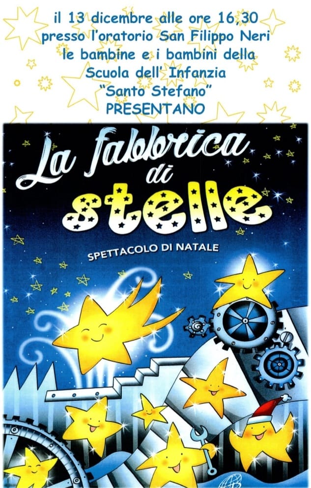 La fabbrica di stelle, spettacolo di Natale, 13 dicembre 2025