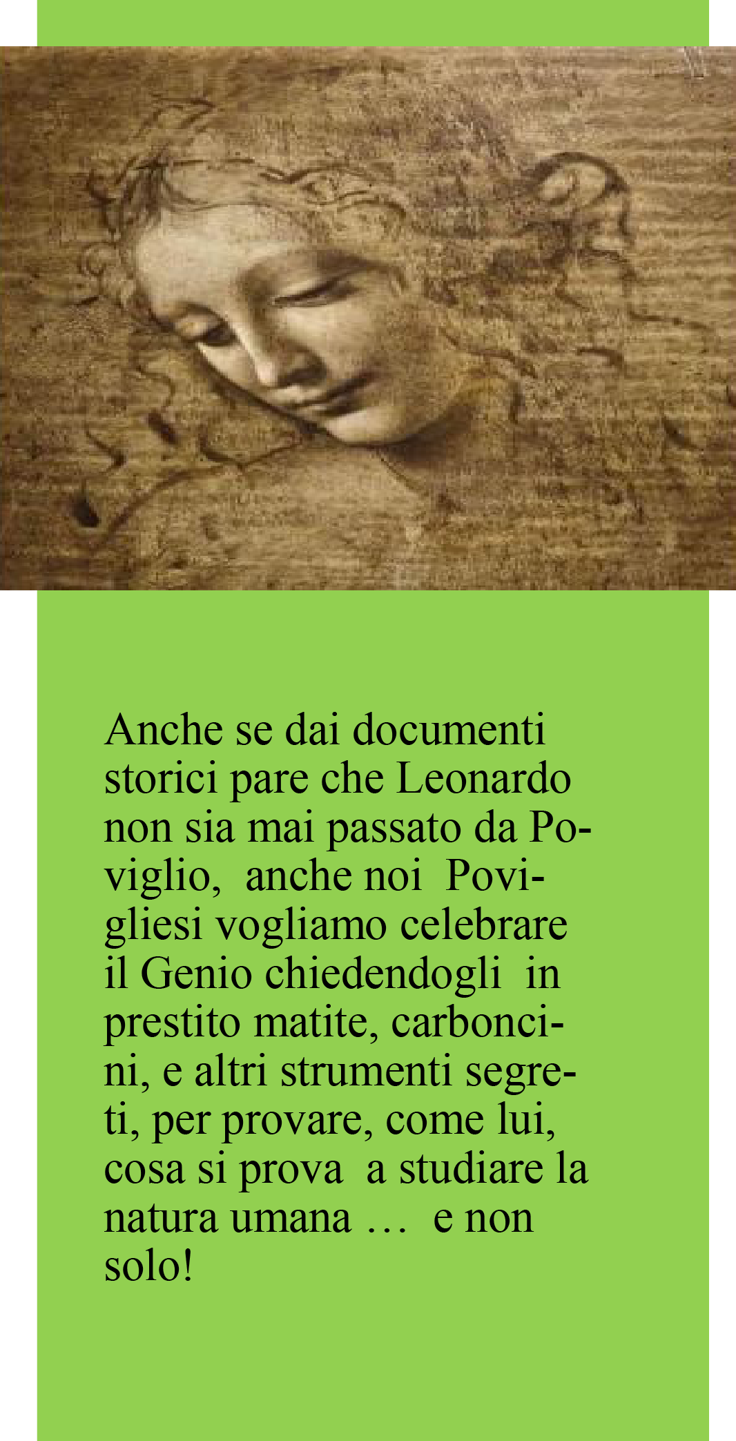 Io come Leonardo: laboratorio creativo per ragazzi - 5 e 6 settembre 2019