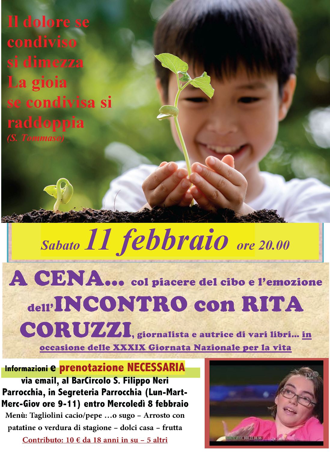 Locandina: 2016-17 » cena rita coruzzi 11 febbraio 2017