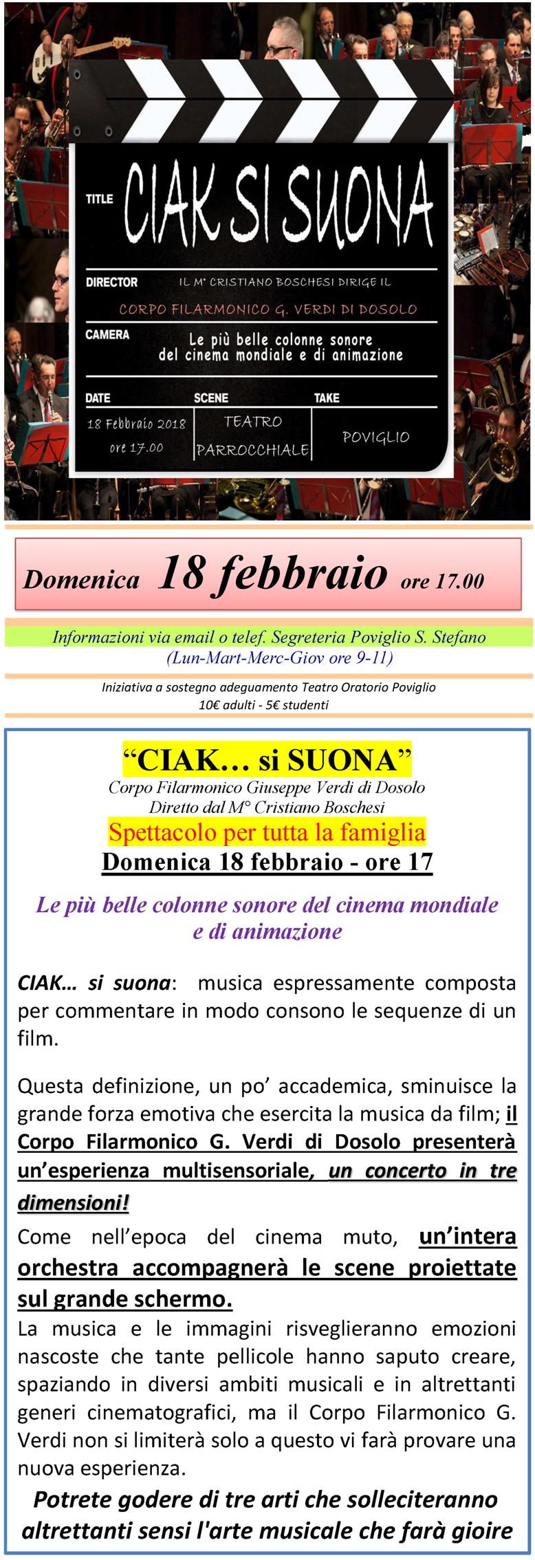 Locandina: 2017-18 » Banda Dosolo 18-02-2018