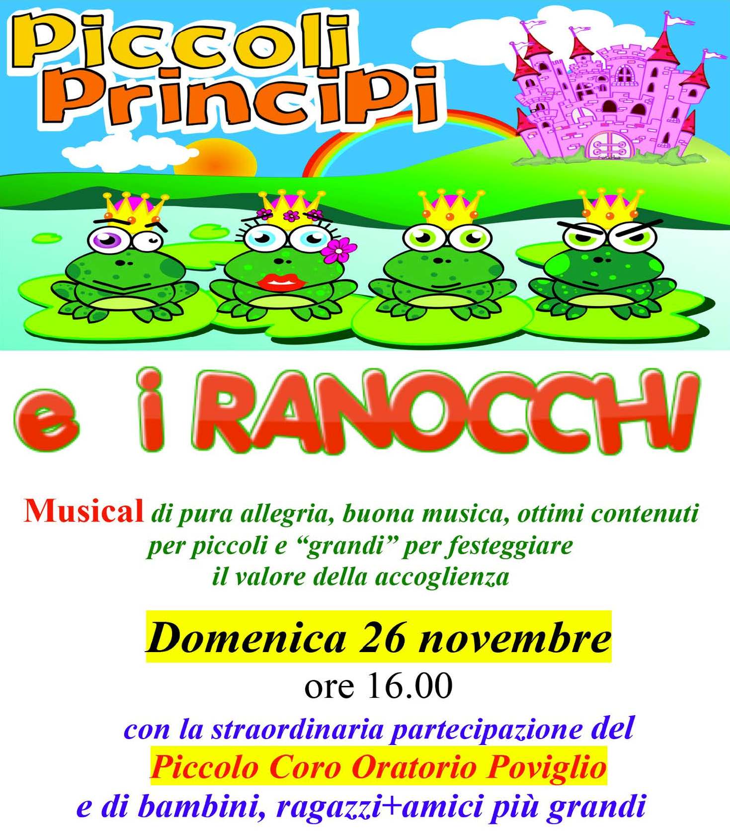 Locandina: 2017-18 » Piccoli principi e i ranocchi 26-11-2017