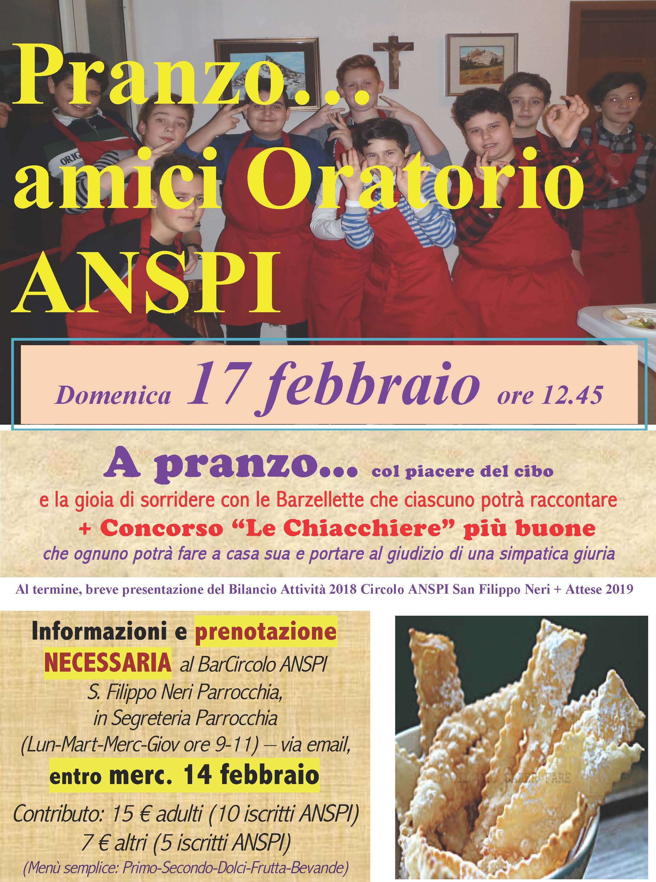 Locandina: 2018-19 &raquo; Pranzo anspi 17-02-2019