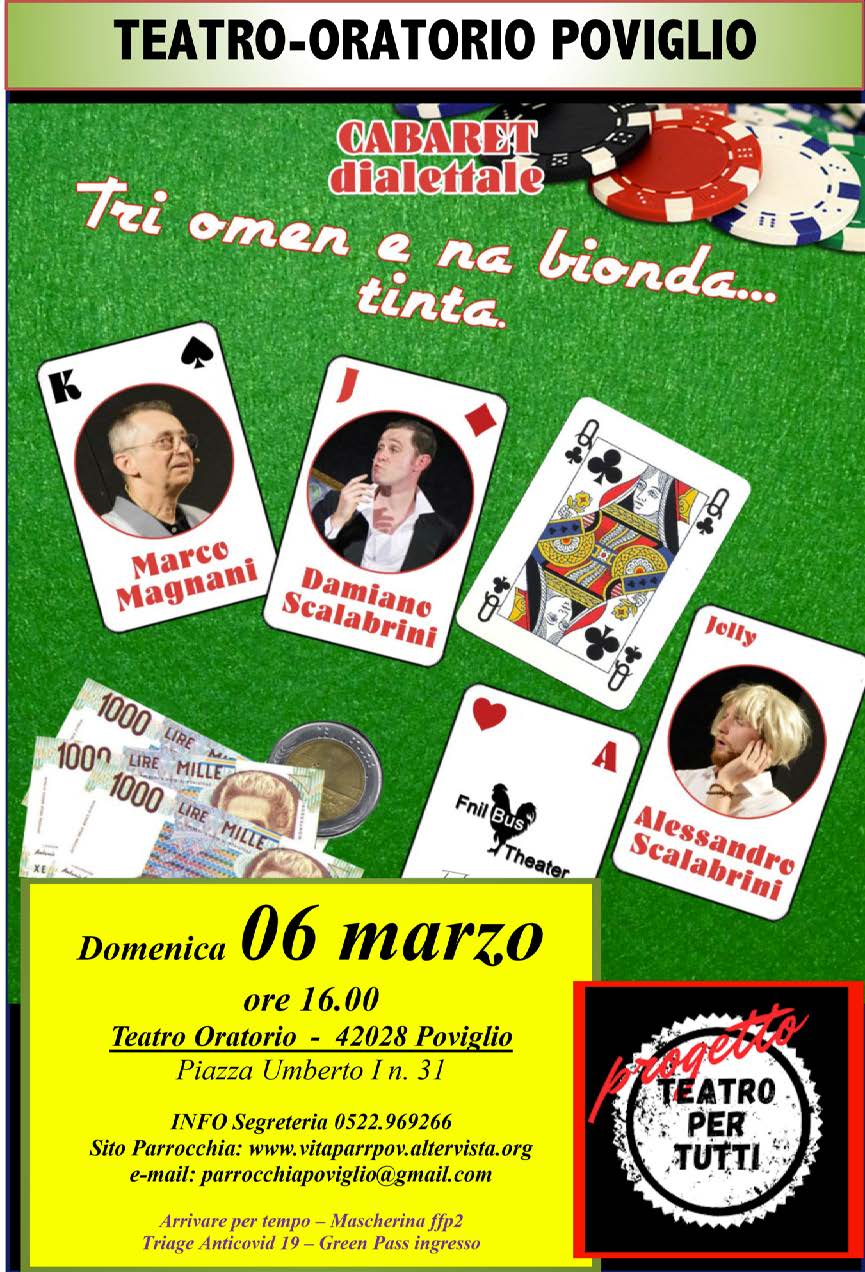Locandina: 2021-22 » Cabaret 06-03-2022