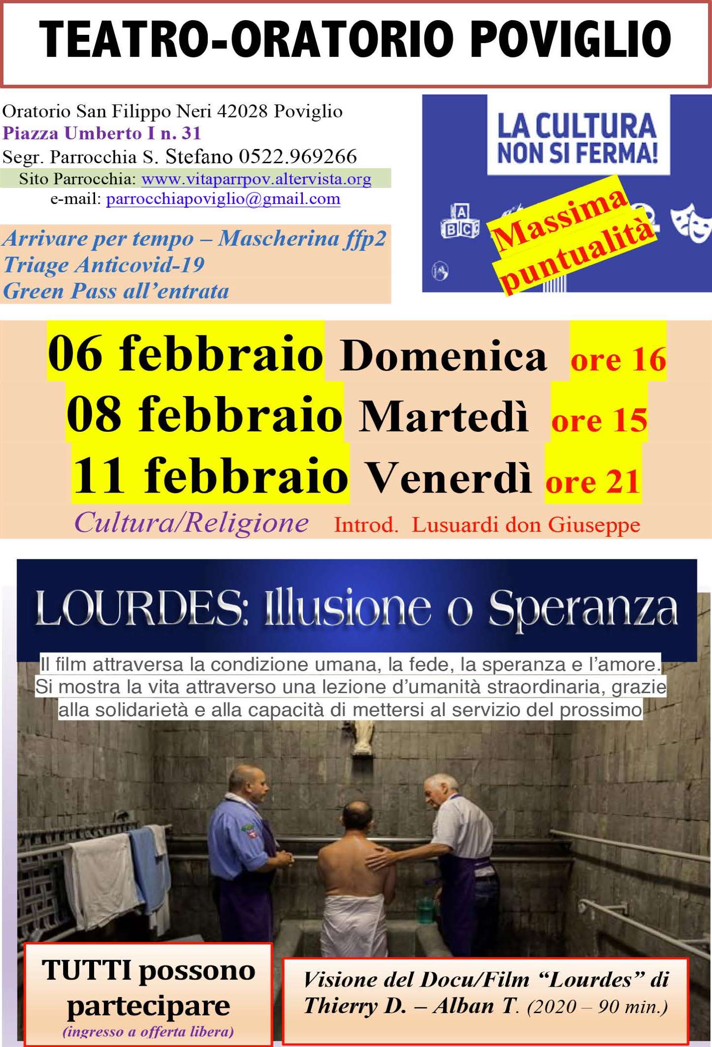 Locandina: 2021-22 » Lourdes 02-2022