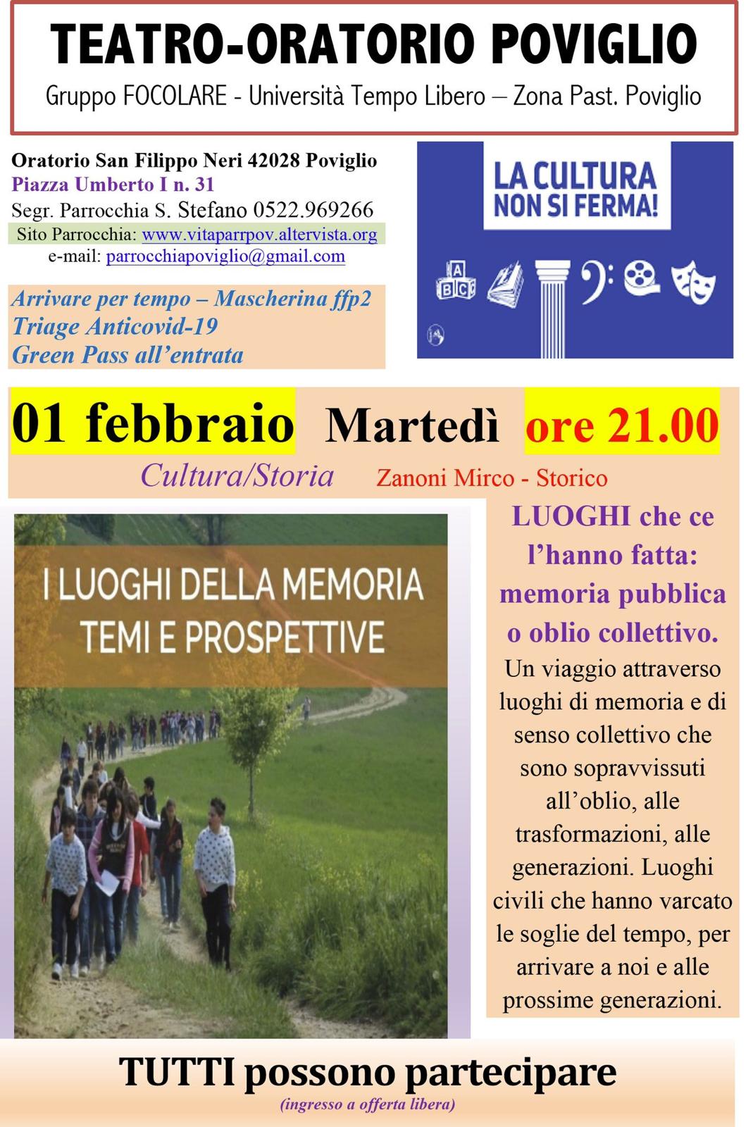 Locandina: 2021-22 » Luoghi memoria 2022-02-01