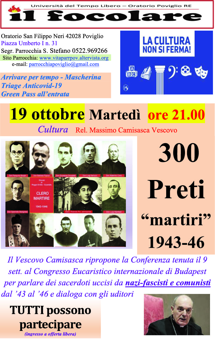 Locandina: 2021-22 » Preti Martiri 19-10-2021